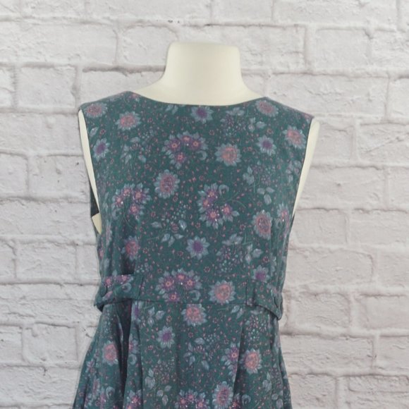 Vintage 80s Laura Ashley Floral Dress - Picture 2 of 13